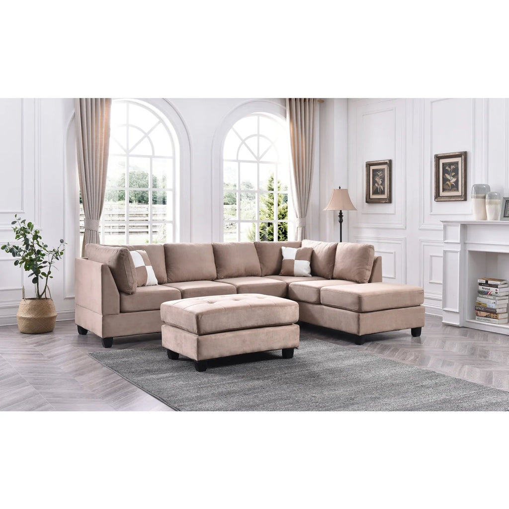 Mocha Sectional (3 Boxes) C803943