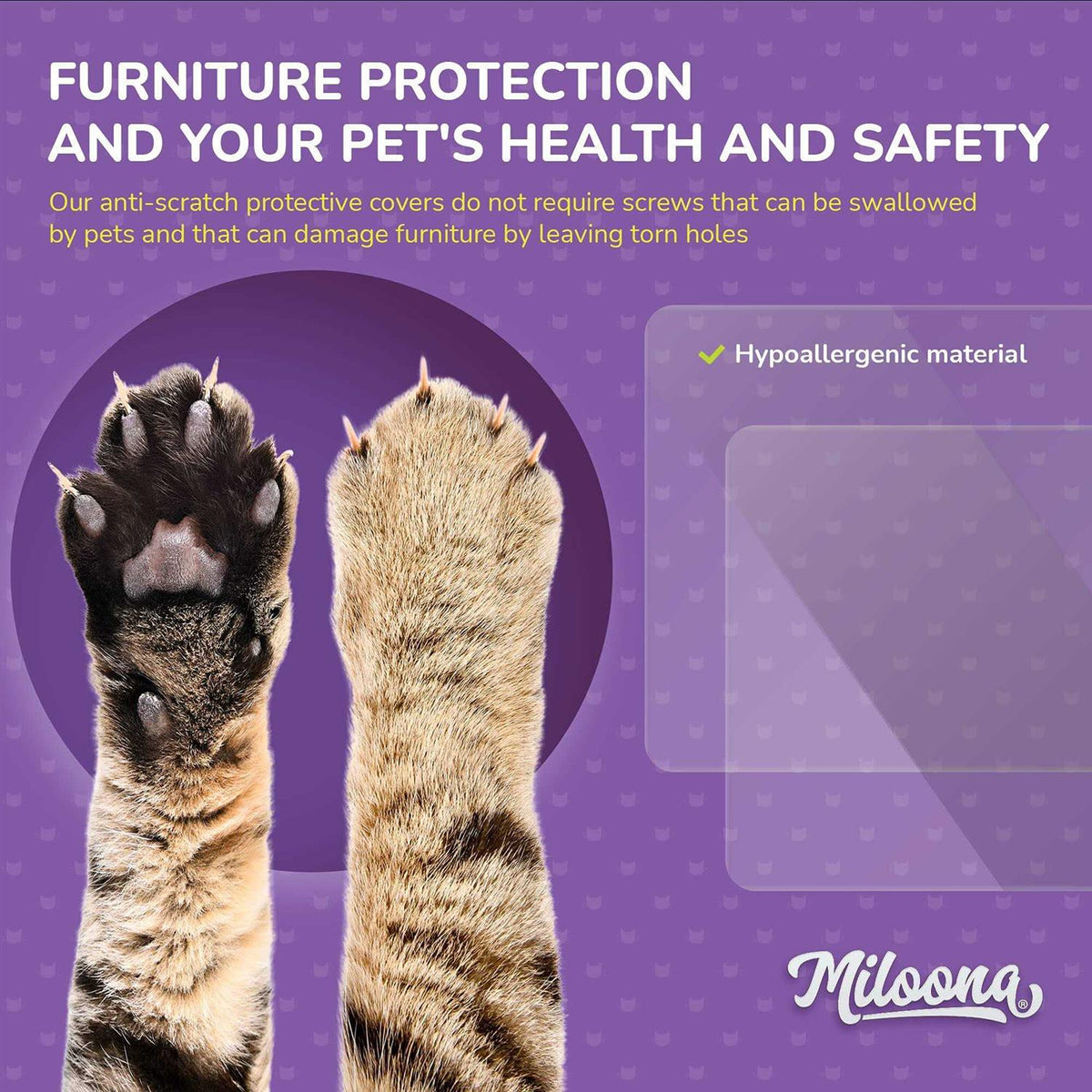 Anti Cat Scratch Furniture Protector 4 Sheets D276584