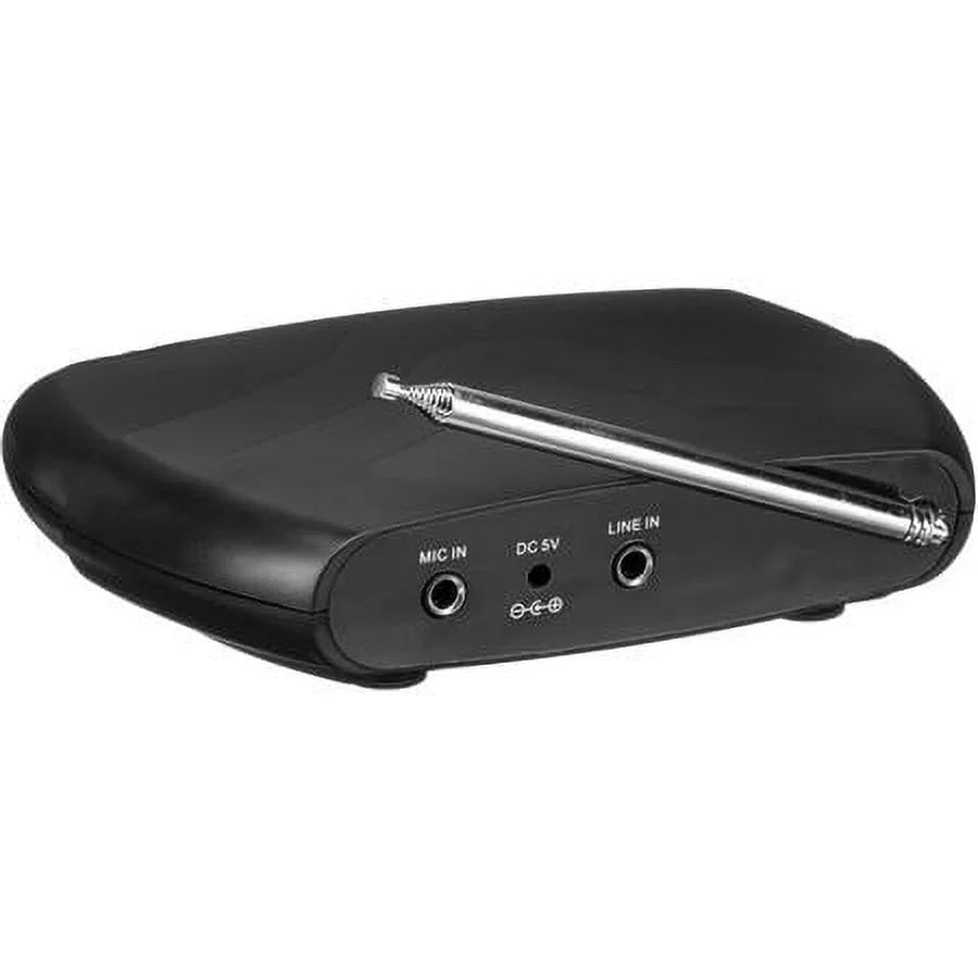 Assistive Listening Dual Frequency System with Transmitter, 6x Receiver, 6x Earbuds, Carrying Case B979690