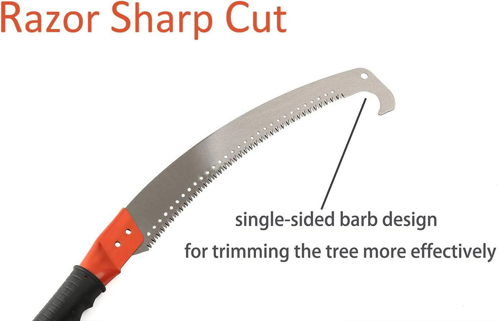 Extendable Manual Pole Saw with 10FT Stainless Steel Pole K9675