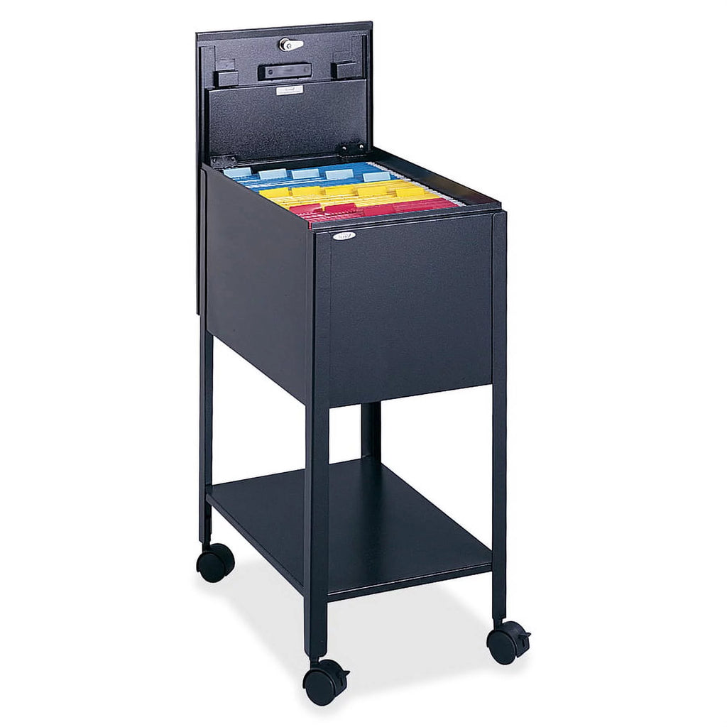 Black Letter Size Mobile Tub File with Lock G563