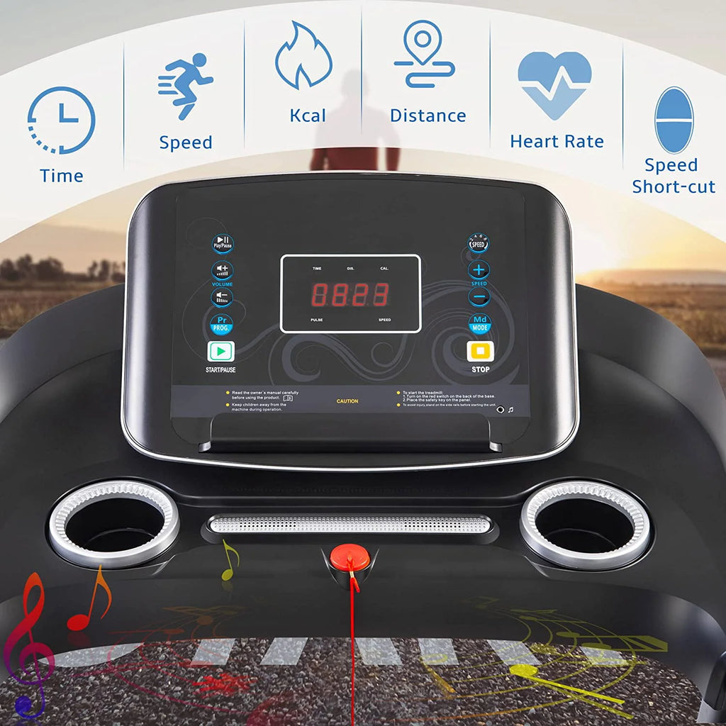 3.5HP Foldable Electric Treadmill with Incline D8553