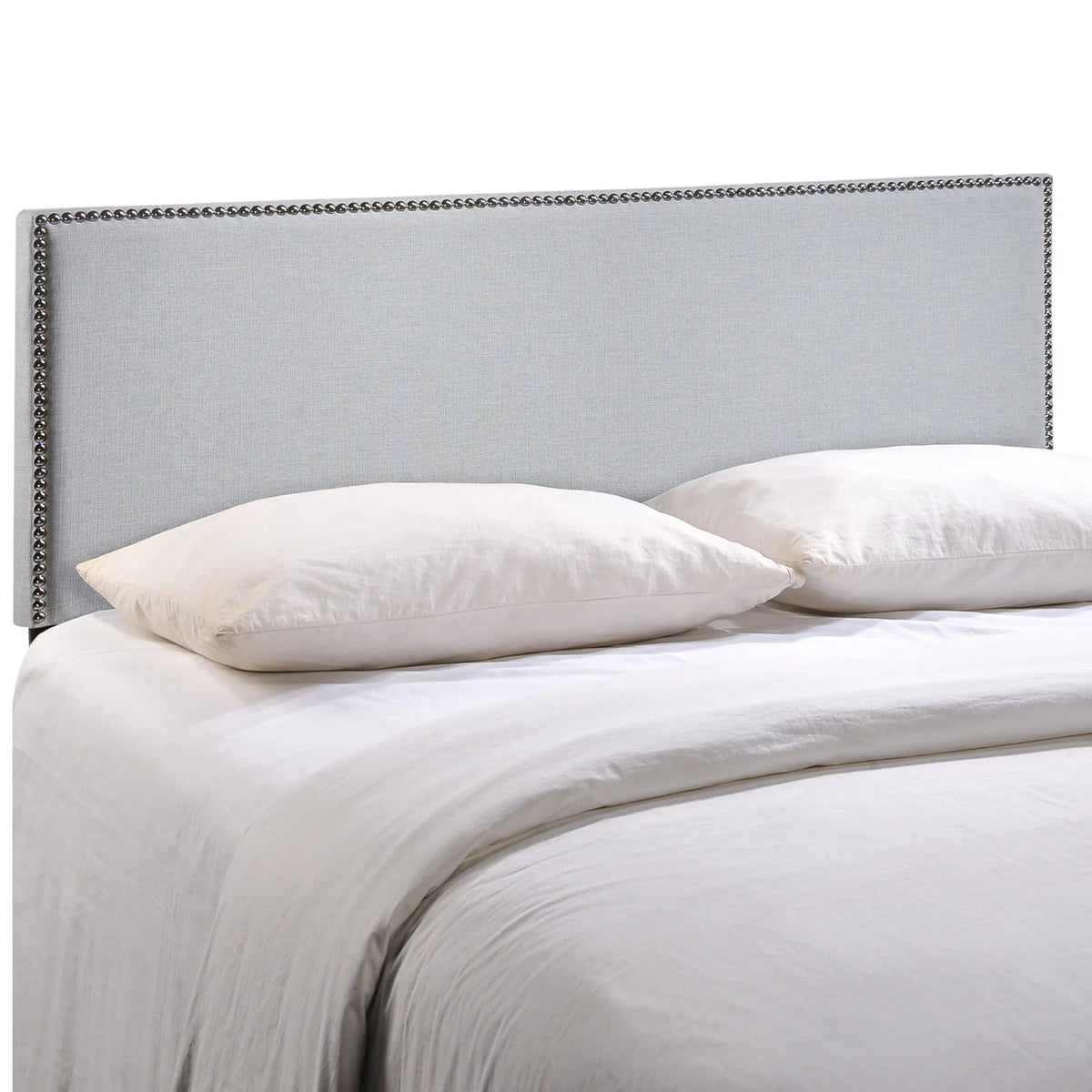 Grey Fabric Upholstered Headboard T4874
