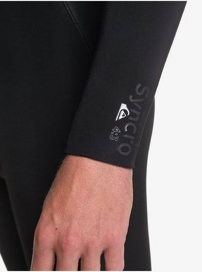 Black/Silver 4/3 Back Zip Wetsuit J609
