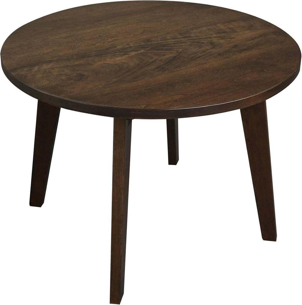 24 Round Solid Wood Coffee Table Antique Cherry D852711
