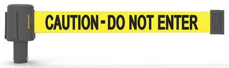 Yellow Caution Belt Barrier J786