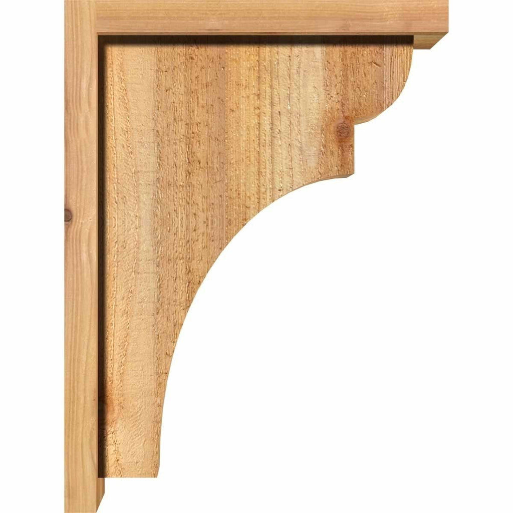 Rough Sawn Corbel with Backplate, Western Red Cedar R61670