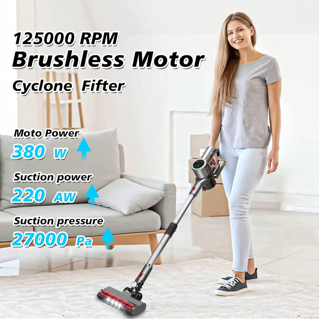 Cordless Vacuum Cleaner 27KPa 380w Brushless Motor Stick Vacuum 11 in 1 S2120