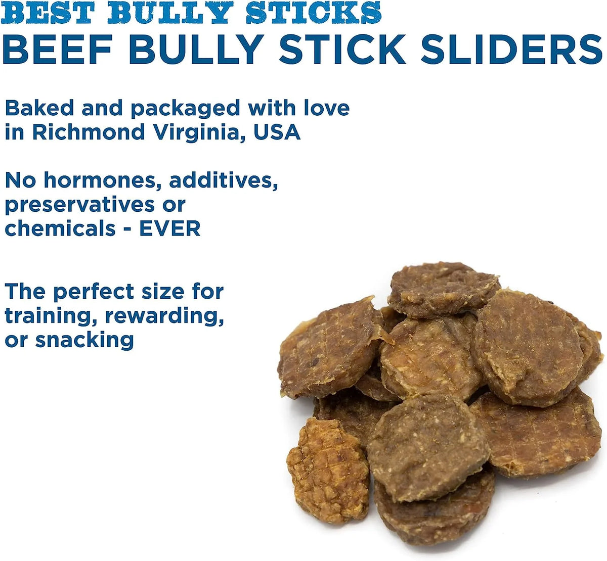 100% Beef Bully Stick Dog Treats 8oz J9224