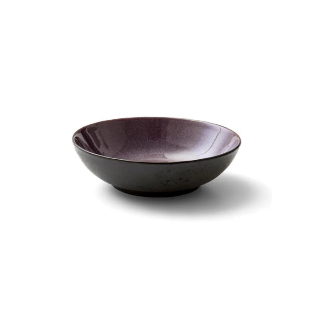 Stoneware Salad Bowl 30cm Black Lilac P4595