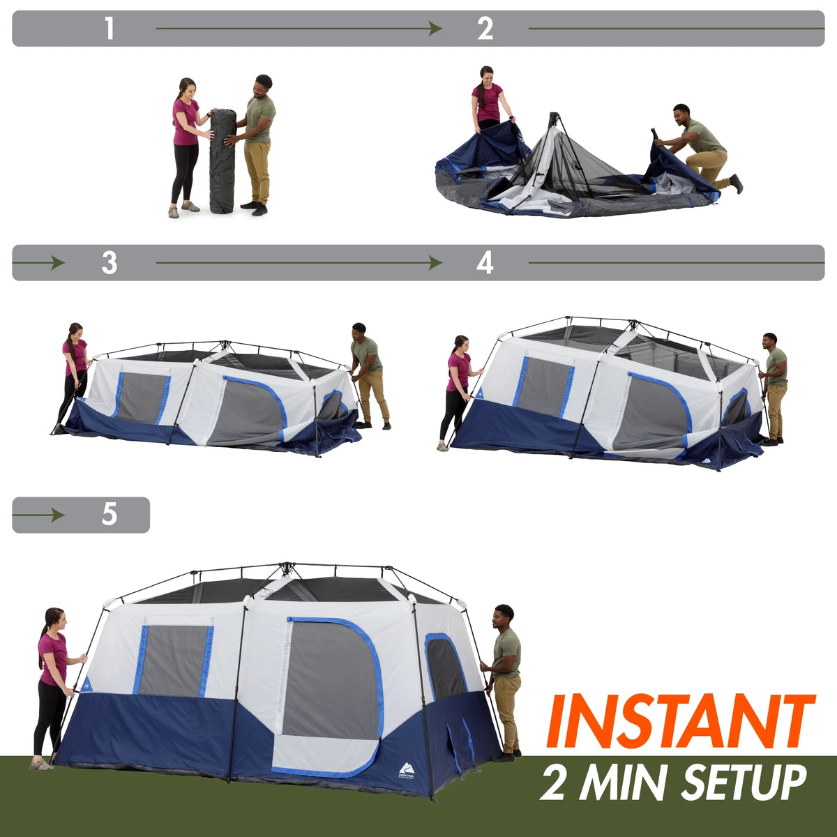 13' x 9' 8-Person Cabin Tent D4166