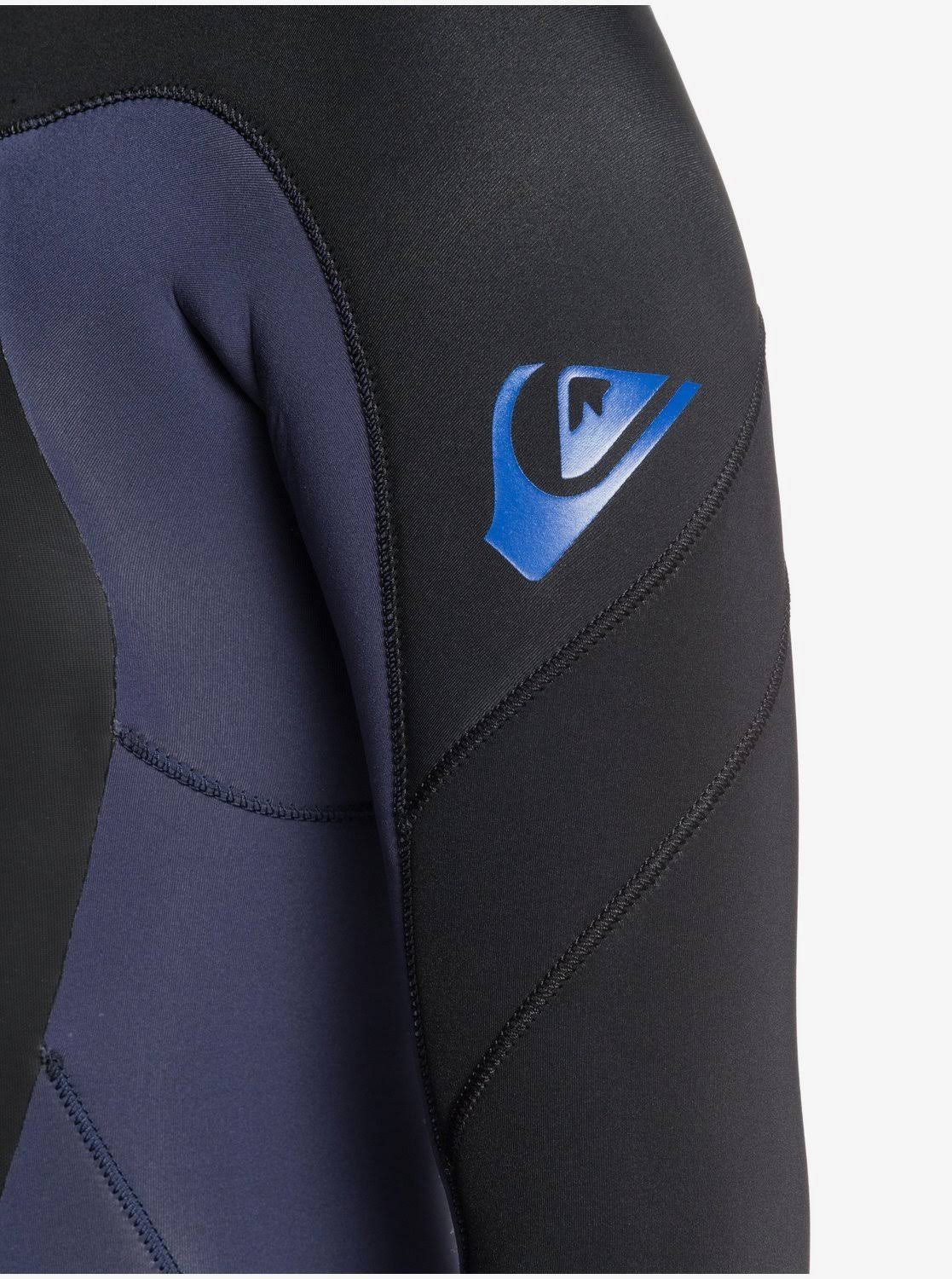 Black/Silver 4/3 Back Zip Wetsuit J609