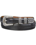 Black Tapered Goat Belt P5760