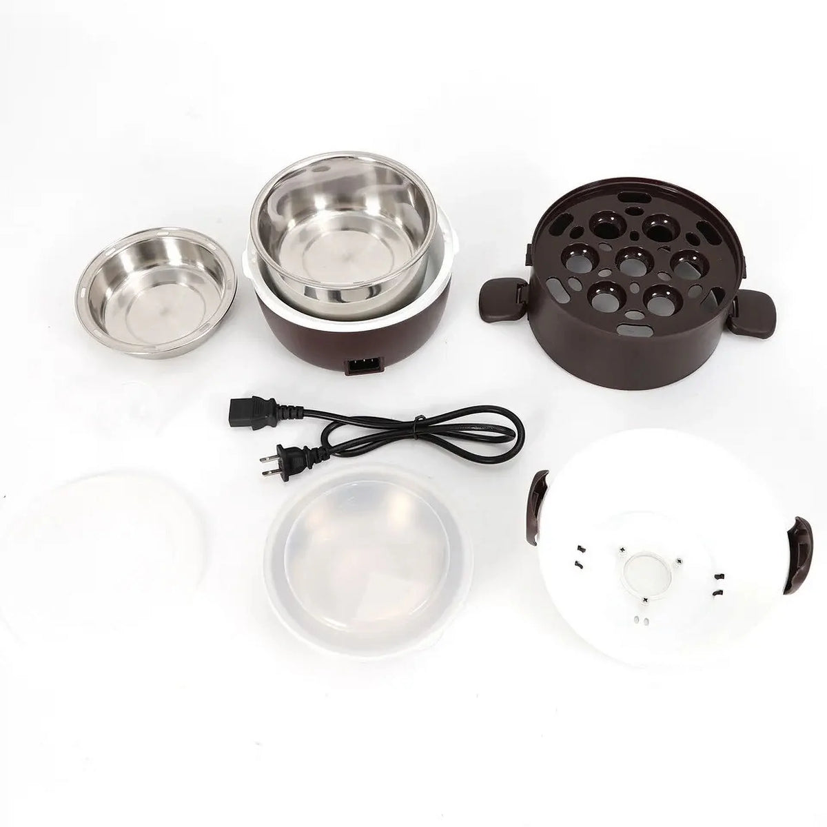 Portable Electric Food Warmer Steamer 3 Layers 2L A368968