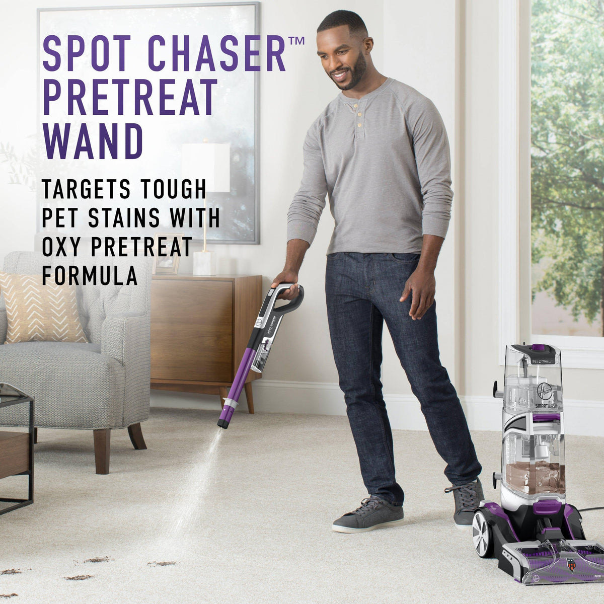 Purple Automatic Carpet Cleaner X19119