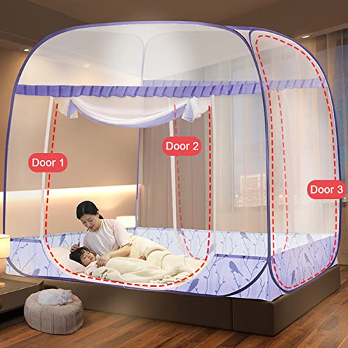 Pop Up Mosquito Net Tent with Bottom (W120*L195*H165cm) Q131695
