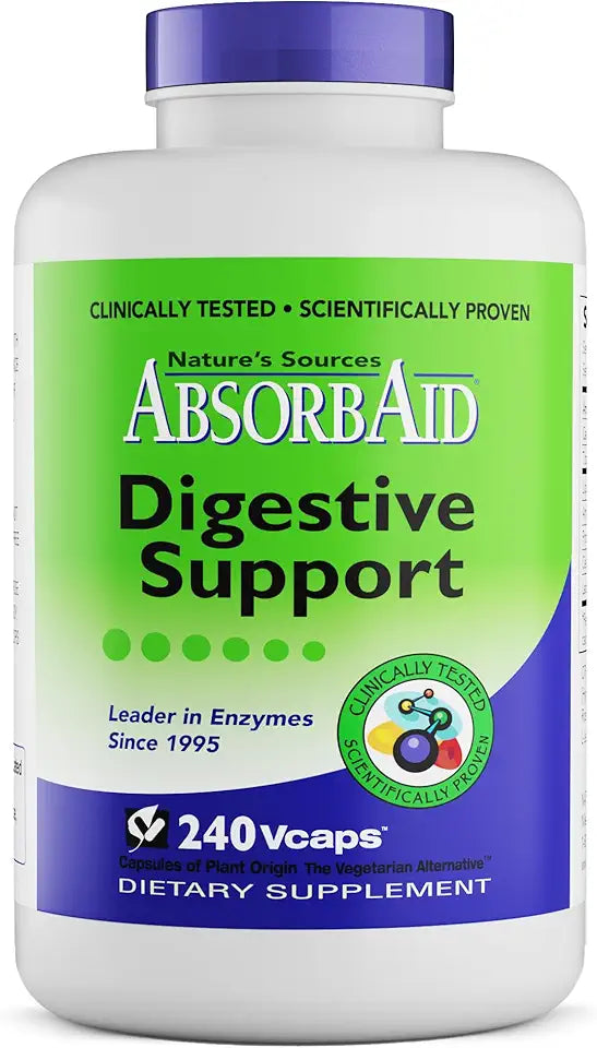 Digestive Support Enzyme Supplement, 240 Veggie Capsules Y511