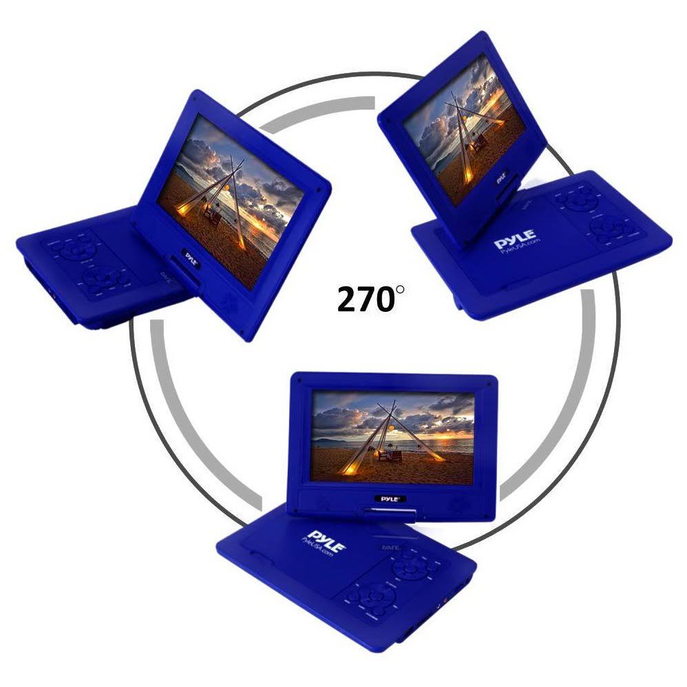 9x22 Portable CD/DVD Player with Built-In Battery (Blue) S638