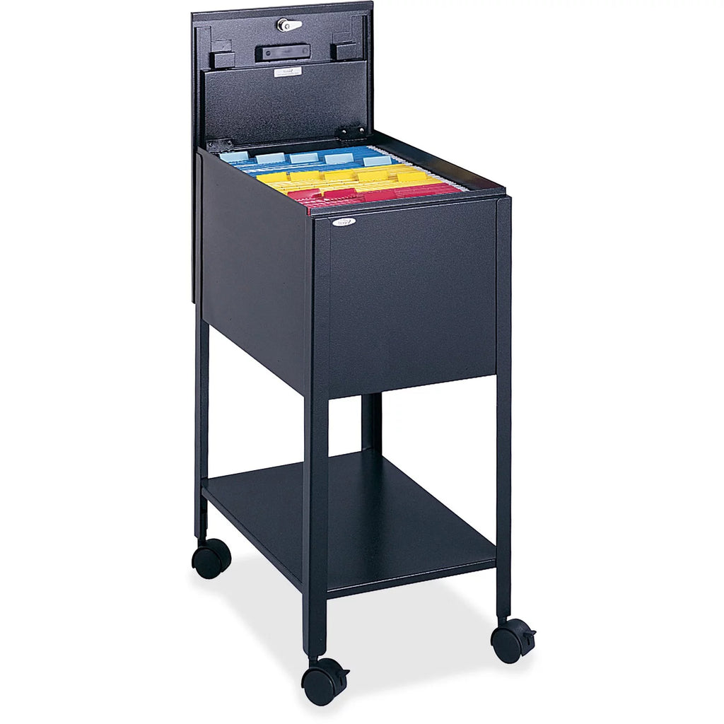Black Letter Size Mobile Tub File with Lock G563