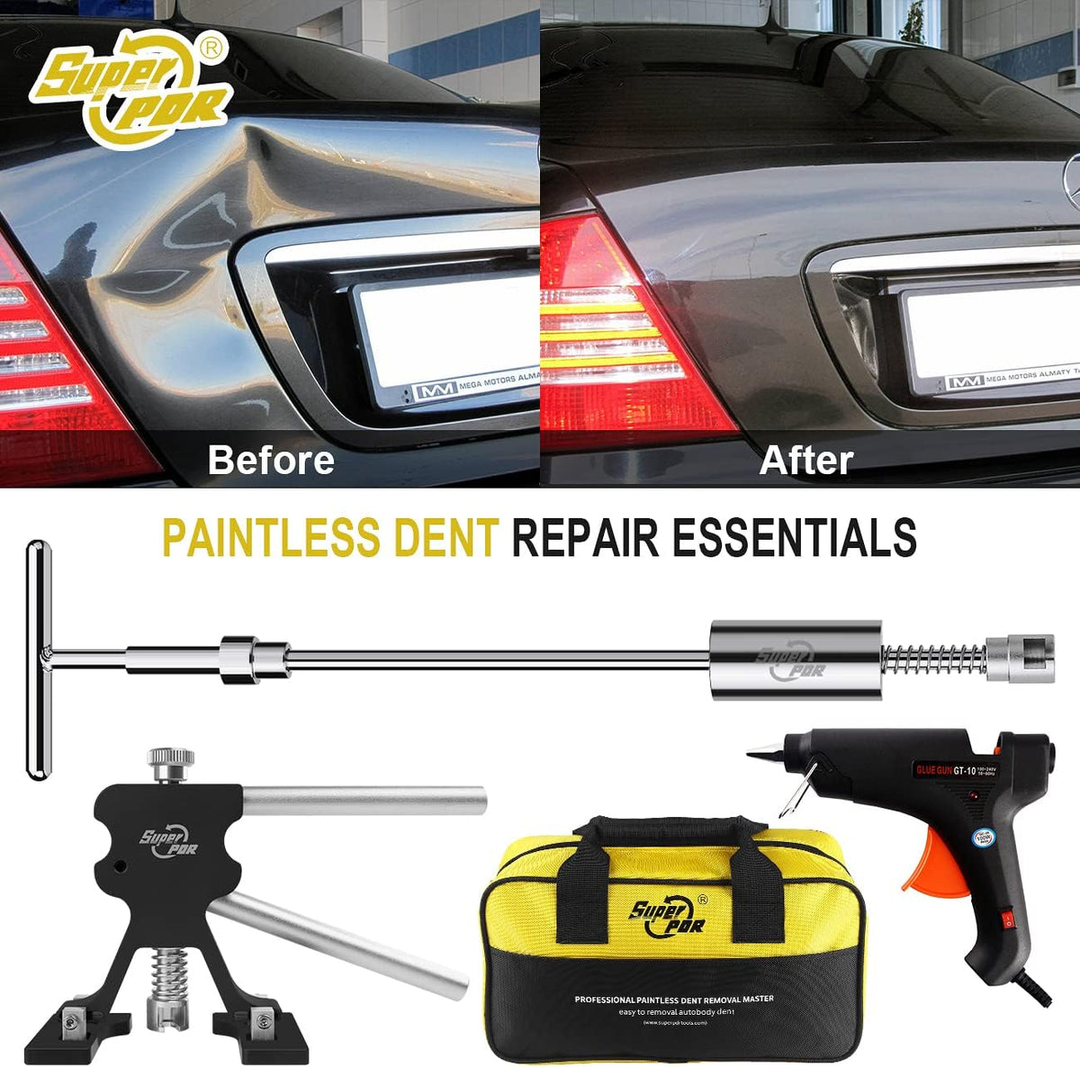 Auto Dent Puller Kit with Slide Hammer, Pack of 2 U930116