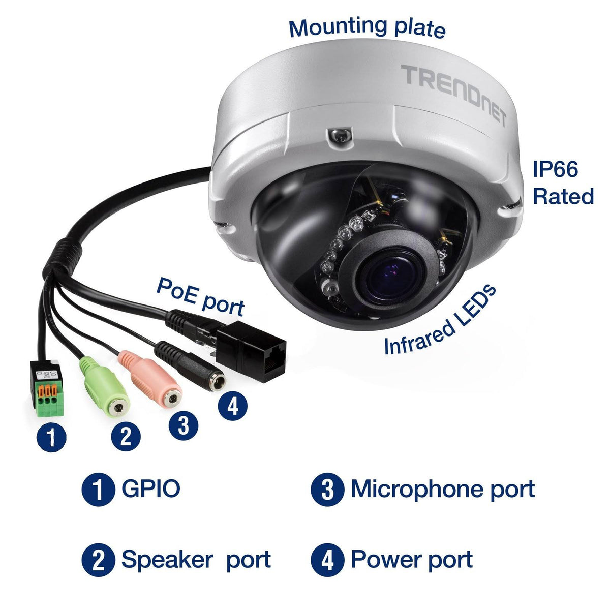 4 Mp Varifocal PoE IR Dome Network Camera T4751