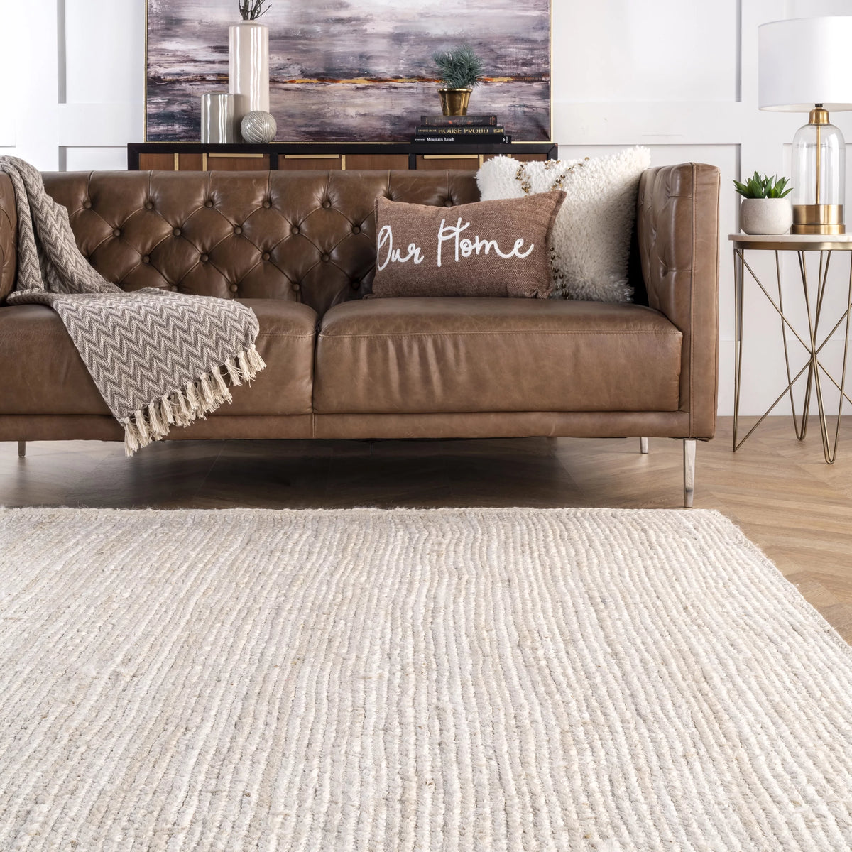 Woven Hand-Made Area Rug, 108 in x 144 in T774153