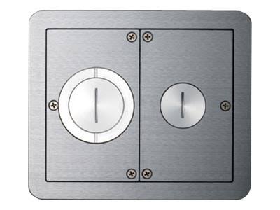 Aluminum FloorPort Flanged Furniture Feed T546