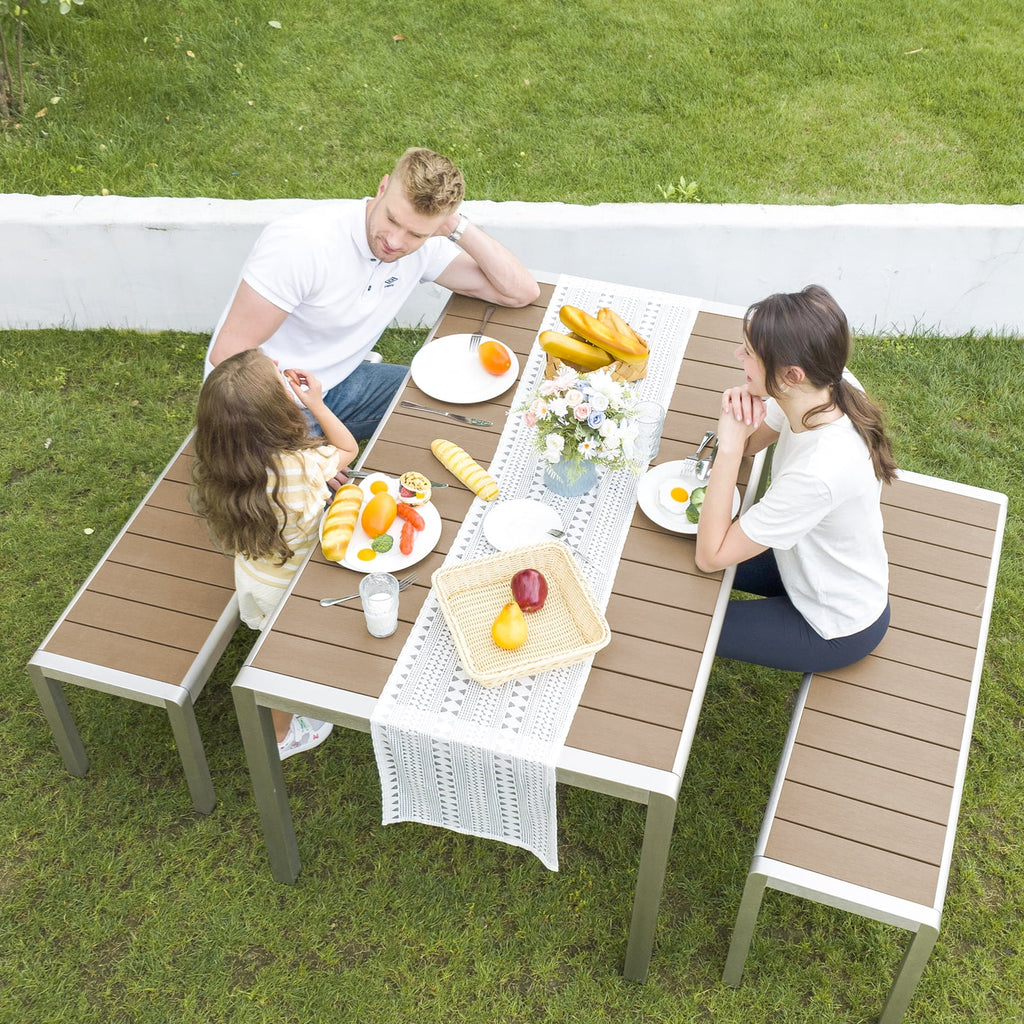 3PC Aluminium Outdoor Patio Furniture Set P985