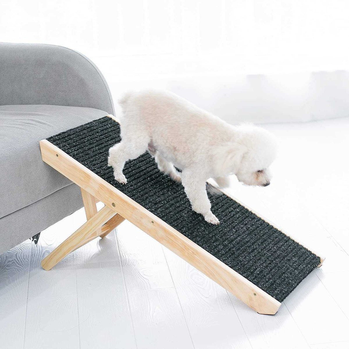 19 Tall Adjustable Wooden Folding Portable Pet Ramp Z9937