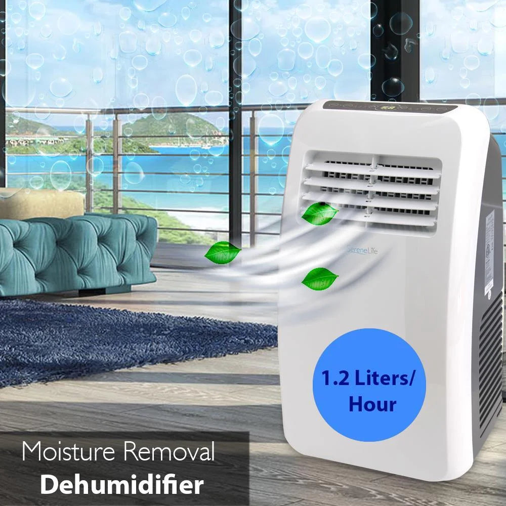 8,000 BTU Portable Air Conditioner with Dehumidifier and Fan Modes Z489666