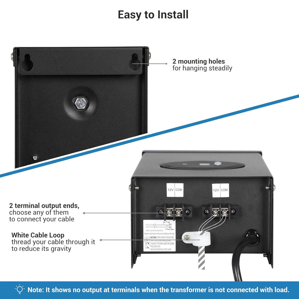 200W Outdoor Low Voltage Transformer with Timer and Photocell Sensor E819