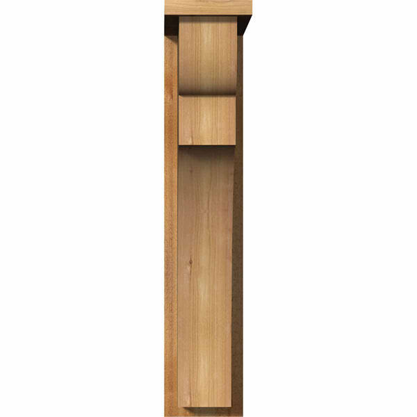 Rough Sawn Corbel with Backplate, Western Red Cedar R61670