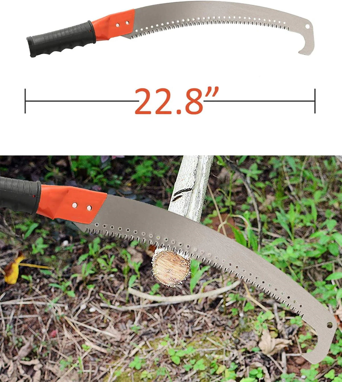 Extendable Manual Pole Saw with 10FT Stainless Steel Pole K9675