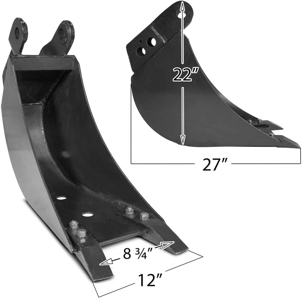 12" 2 Bolt-On Forged Carbon Steel Backhoe Bucket T401571