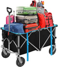 Folding Heavy Duty Collapsible Utility Wagon Cart with Wheels A42958