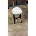 Bonded Leather High Back Accent Chair with Metal Legs J353