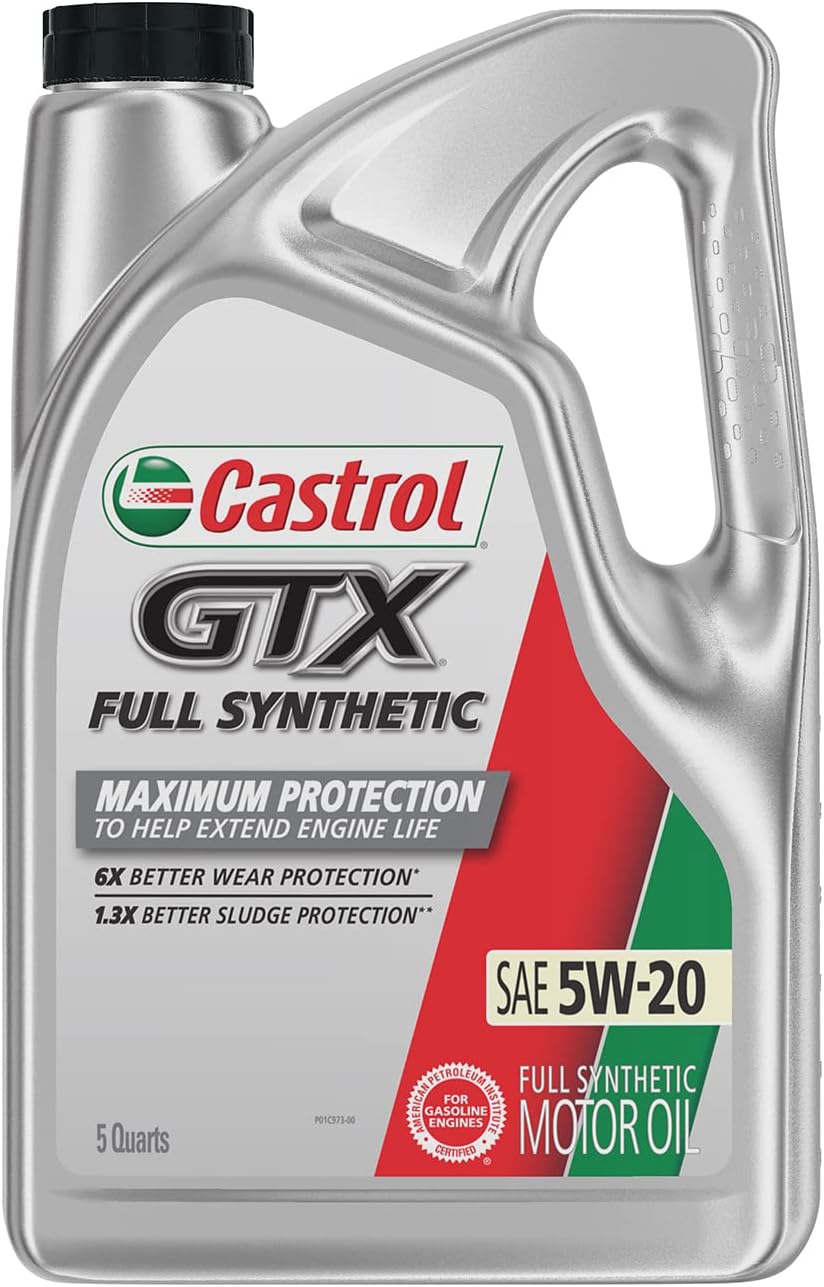 0W-20 Full Synthetic Motor Oil, 5 Quart Jug Q66204