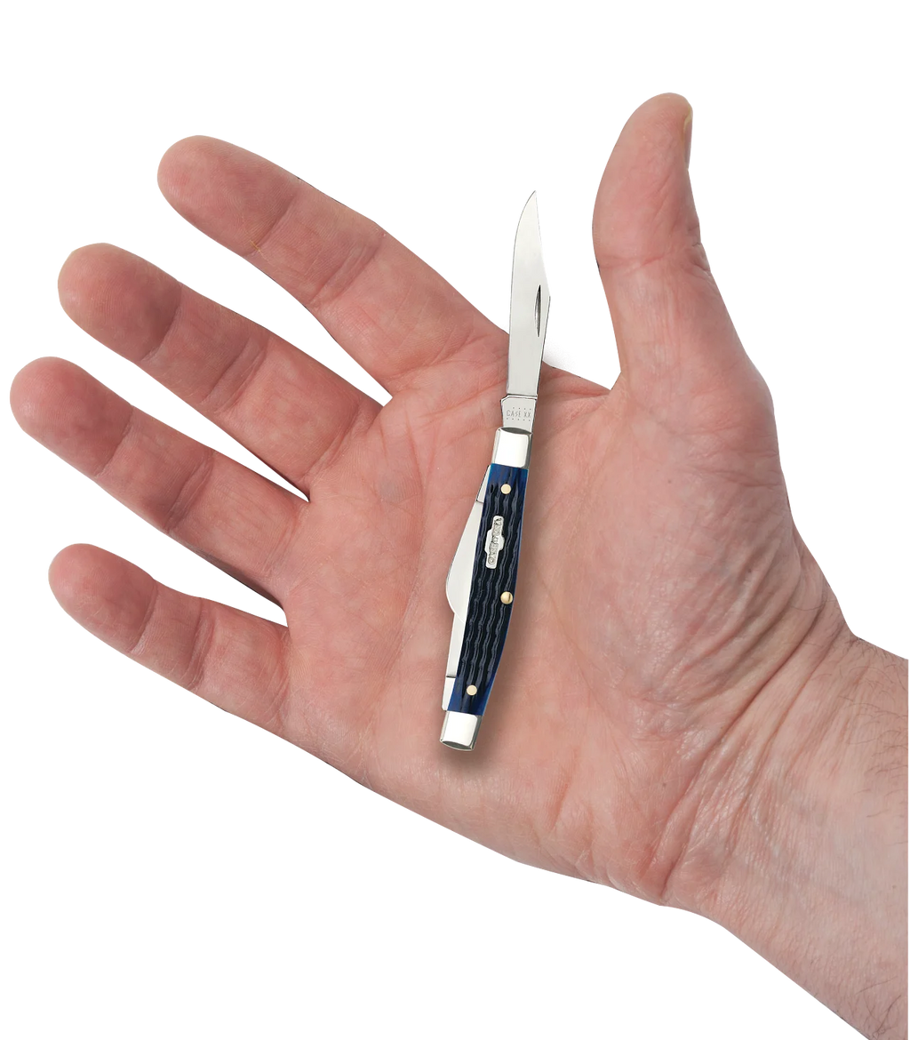Blue Bone Folding Knife D23398