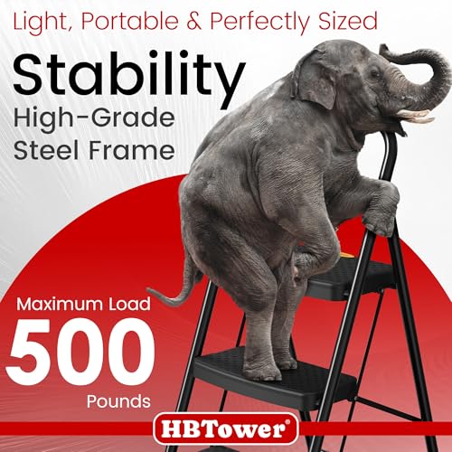 Heavy Duty 3 Step Folding Step Ladder D3460