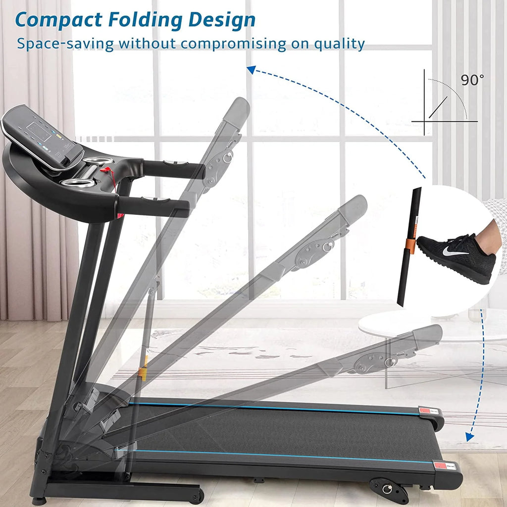 3.5HP Foldable Electric Treadmill with Incline D8553