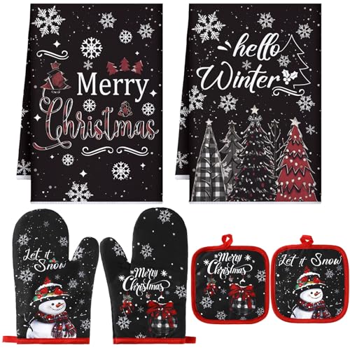 6 Pcs Christmas Kitchen Decor Set S634932
