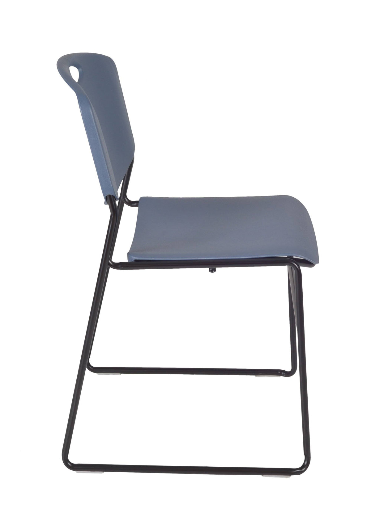 42x22 Round Breakroom Table with 4 Stack Chairs L790
