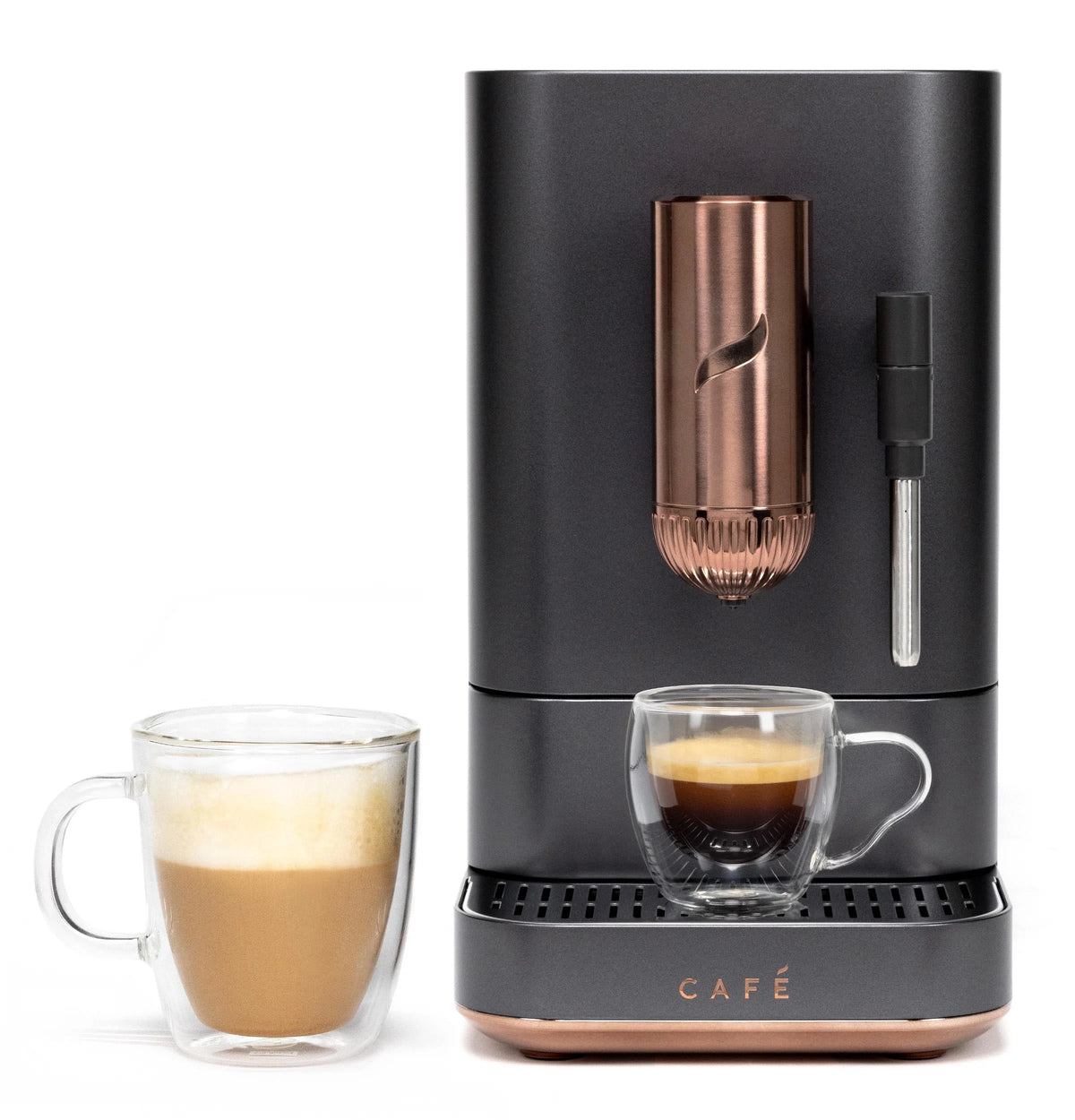 Automatic Espresso Machine with Milk Frother and Bean Grinder, Matte Black, 1.2 Liter S835