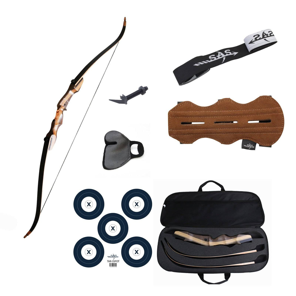 Take Down Recurve Bow Combo Package with Case L51776
