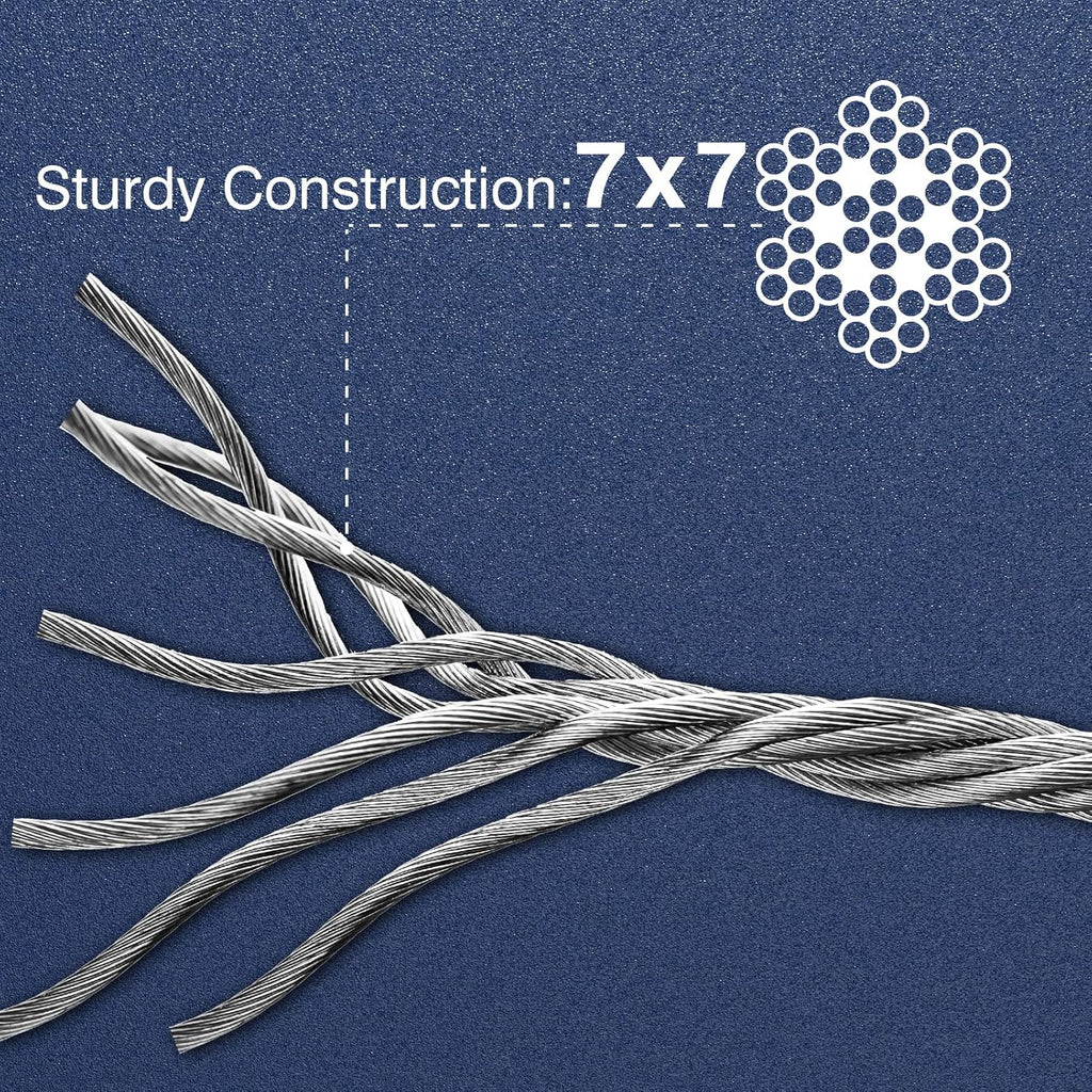 1/8 T316 Stainless Steel Cable 650 ft Y4111