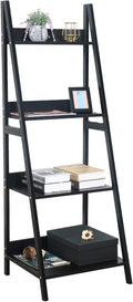 4 Tier Brown Ladder Shelf Bookshelf W907