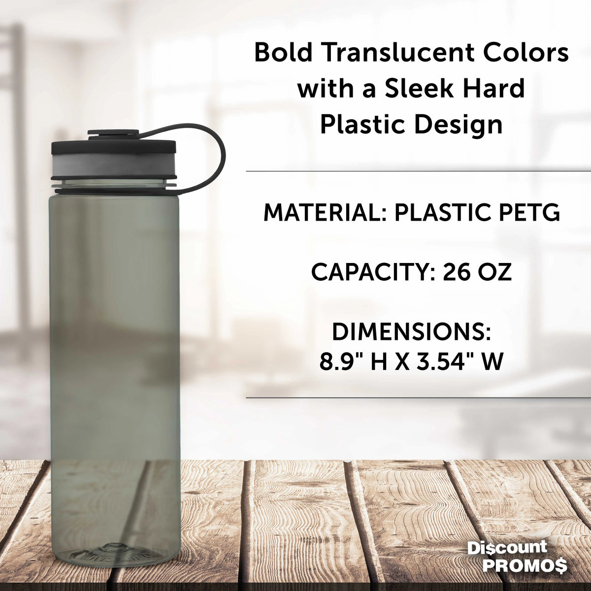 26 oz Set of 10 BPA Free Water Bottles D8452