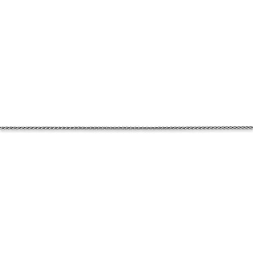 14K White Gold Diamond Cut Spiga Chain W610690