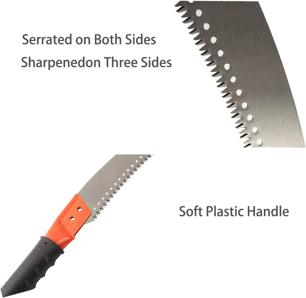 Extendable Manual Pole Saw with 10FT Stainless Steel Pole K9675