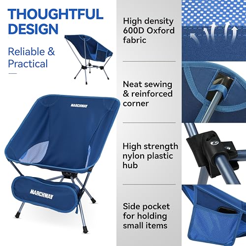 Lightweight Folding High Back Camping Chair with Head Support K99070
